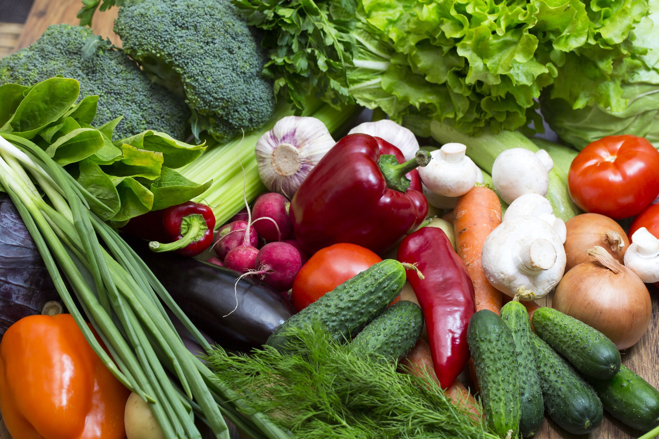 Fresh colorful vegetables
